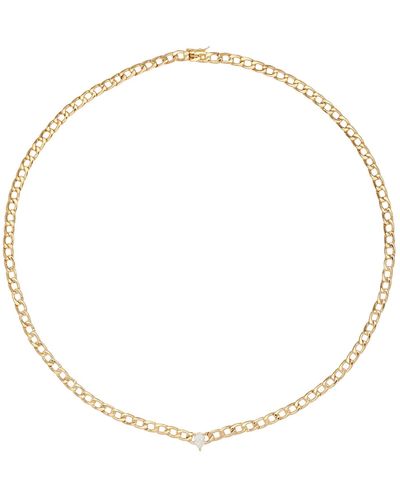 Anita Ko 18k Yellow Gold Diamond Chain Necklace - White
