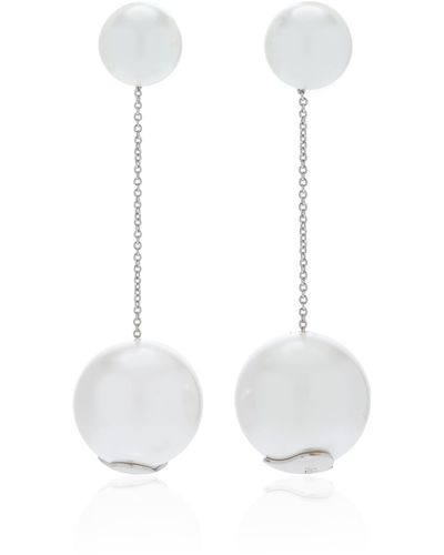 Julietta Pearl Earrings - White