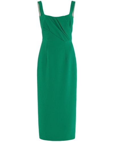 Emilia Wickstead Arina Textured Midi Dress - Green