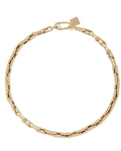 Lauren Rubinski Extra Small 14k Yellow Gold Necklace - White