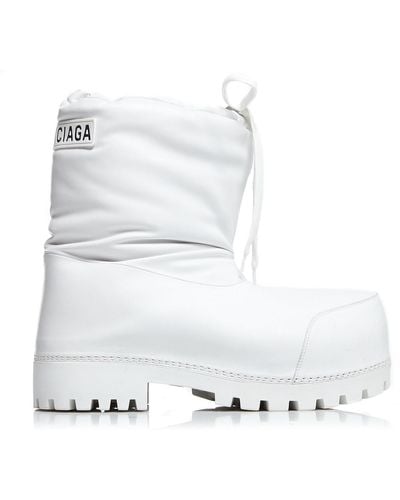 Balenciaga Alaska Nylon Ski Boots - White