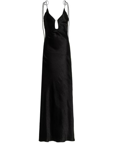 Anna October Terrin Cutout Maxi Slip Dress - Black
