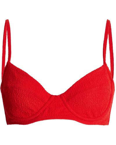 Mara Hoffman Lua Bikini Top - Red