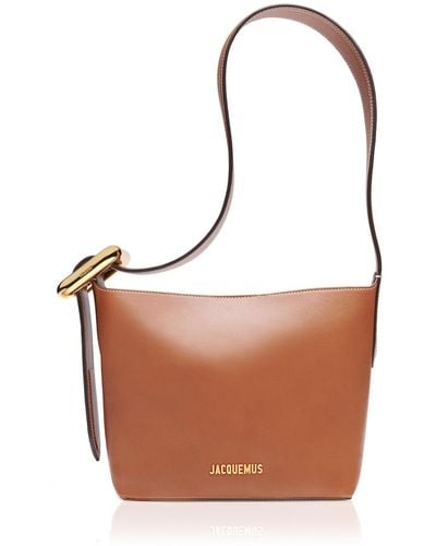 Jacquemus Le Petit Regalo Leather Shoulder Bag - Brown