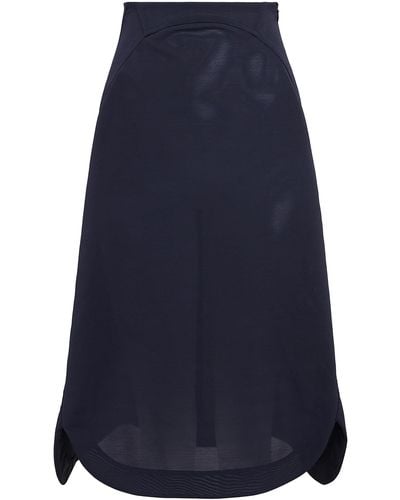 Alaïa Sheer Midi Skirt - Blue
