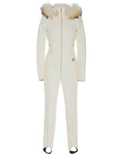 Bogner Fur-trimmed Shell Ski Suit - White