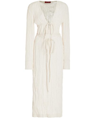 Altuzarra Carol Tie-detailed Midi Dress - White