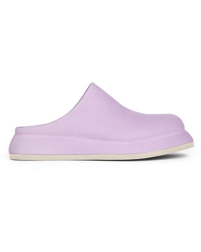 Jacquemus Bricciola Leather Mules - Purple