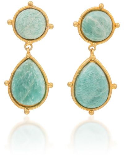 Sylvia Toledano 2 Pierres Dots Earrings - Blue