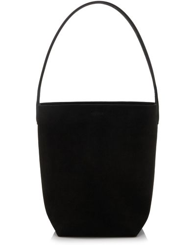 The Row Small Park N/s Leather Tote Bag - Black