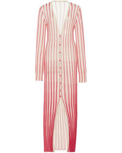 Jacquemus La Robe Jacques Cotton-knit Maxi Dress - Pink
