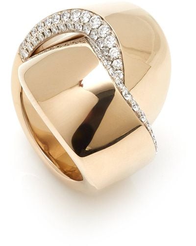 Vhernier 18k White Gold Abbraccio Ring