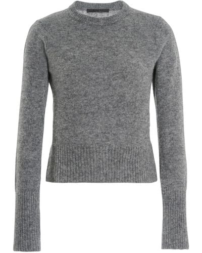 Jenni Kayne Finley Knit Wool-blend Top - Grey