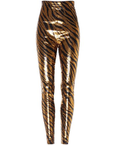 Balenciaga Sequined Zebra-print Leggings - Multicolor
