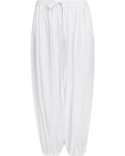 Alaïa Drop-rise Cotton Balloon Trousers - White