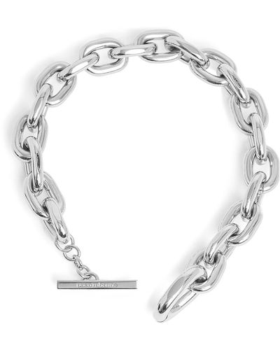 Rabanne Xl Link Silver-tone Chain Necklace - Metallic