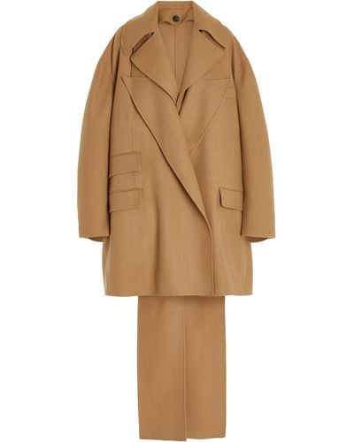 Peter Do Double-face Wool-cashmere Coat - Natural