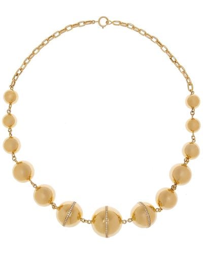 Casa Castro 18k Yellow Gold Diamond Necklace - Metallic