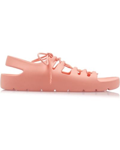 Bottega Veneta Jelly Lace-up Sandals - Pink
