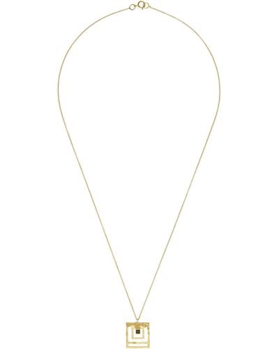 Khaite X Elhanati Short 24k Gold-plated Necklace - White