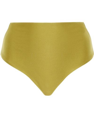 JADE Swim Bound High-waisted Bikini Bottom - Yellow
