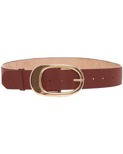 Gabriela Hearst Lozewce Leather Belt - Brown