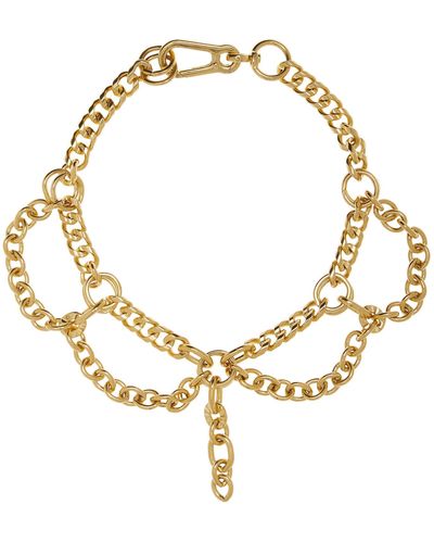 Martine Ali Exclusive Coliseo 14k Gold Dipped Necklace - Metallic