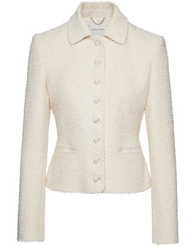 Magda Butrym Textured Knit Jacket - White