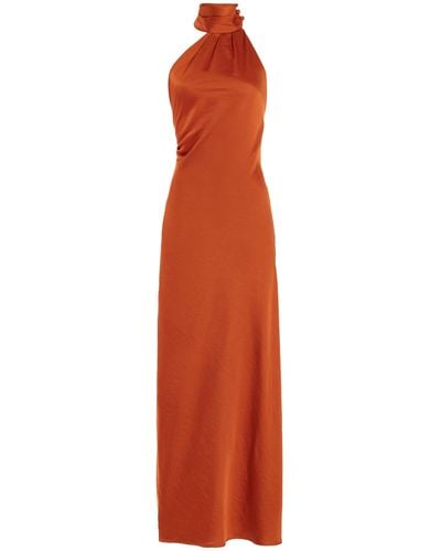 Significant Other Darcy Backless Midi Dress - Orange