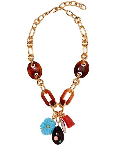 Lizzie Fortunato Magritte Charm Necklace - Metallic