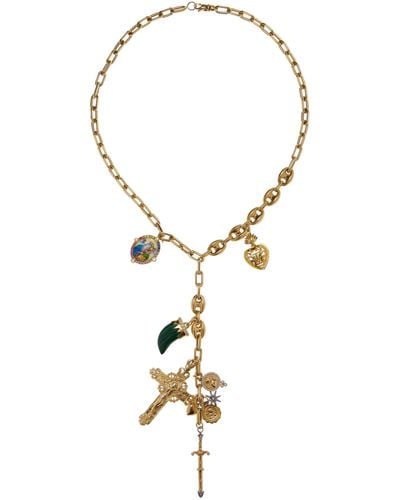 Colette 18k Gold Full Protection Sapphire Necklace - Metallic