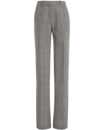 Coperni Mid-rise Wool Straight-leg Pants - Grey