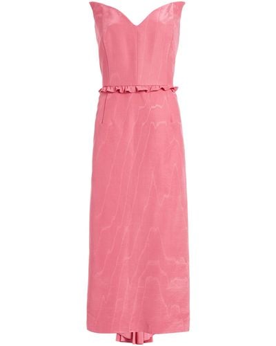 Markarian Lottie Strapless Midi Dress - Pink