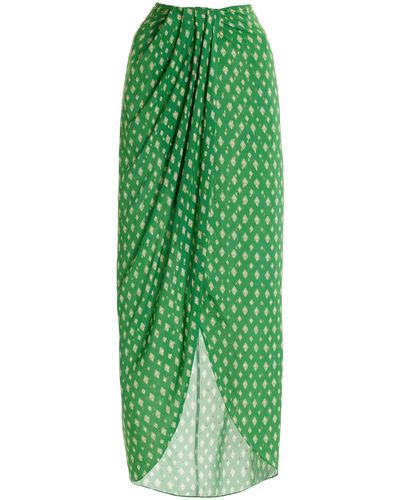 Johanna Ortiz Merecumbé Maxi Skirt - Green