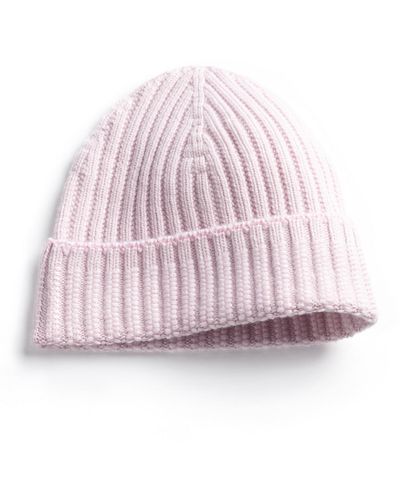 Barrie X Sofia Coppola Ribbed-knit Cashmere Beanie - Pink