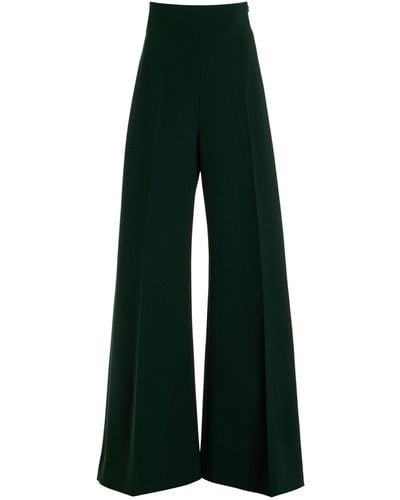 Carolina Herrera Stretch-wool Straight-leg Trousers - Green