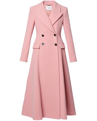 Erdem Double-breasted Wool-cashmere Longline Coat - Pink