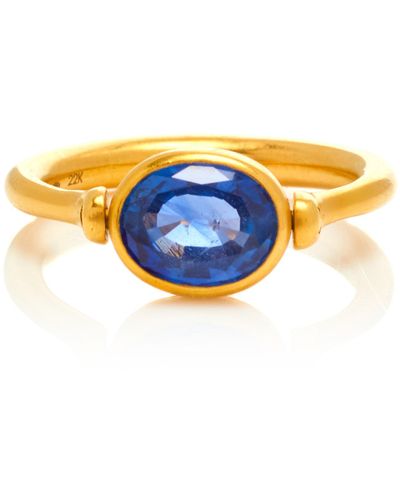Marie-hélène De Taillac One-of-a-kind Blue Sapphire Swivel Ring