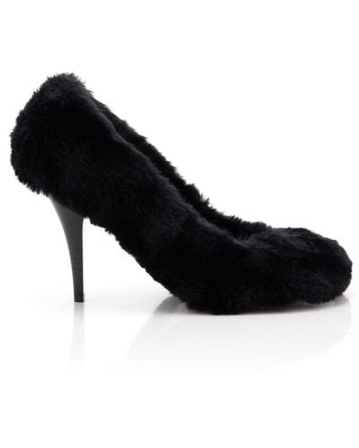 Stella McCartney Ryder Faux-fur Court Shoes - Black