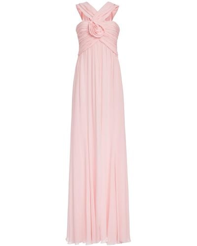 Giambattista Valli Georgette Gown With Hood - Pink