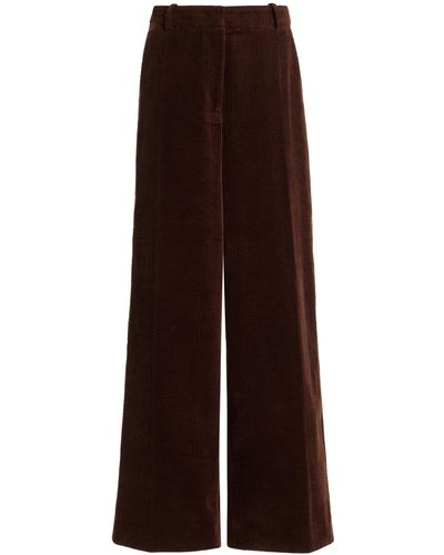 FAVORITE DAUGHTER The Lana High-rise Corduroy Wide-leg Trousers - Brown