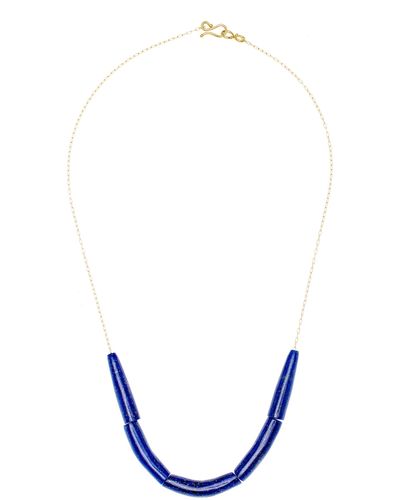 Ten Thousand Things 18k Yellow Gold Lapis Necklace - Blue