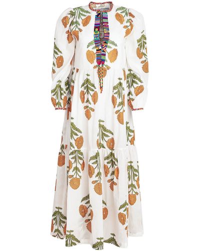 Alix Of Bohemia Paradise Printed Cotton Maxi Dress - Multicolour