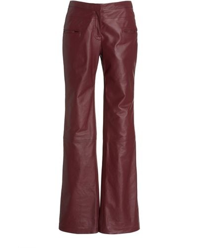 Altuzarra Serge Skinny Leather Trousers - Multicolour