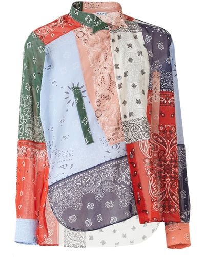 Loewe Bandana Patchwork Shirt - Multicolour