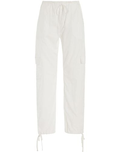 Leset Yoko Cotton Cargo Pants - White