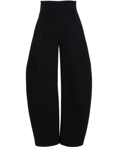 A.W.A.K.E. MODE Curved-seam Suiting Balloon Trousers - Blue