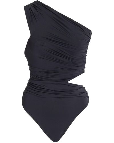 Moré Noir Jessica Asymmetric One-piece Swimsuit - Blue
