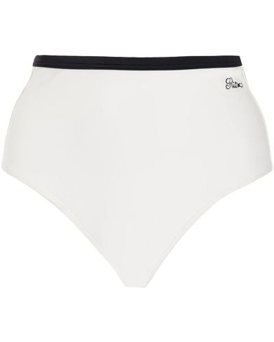 FRAME X Ritz Bikini Bottom - White