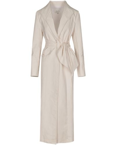 Johanna Ortiz Welcome To The City Cotton Trench Coat - White